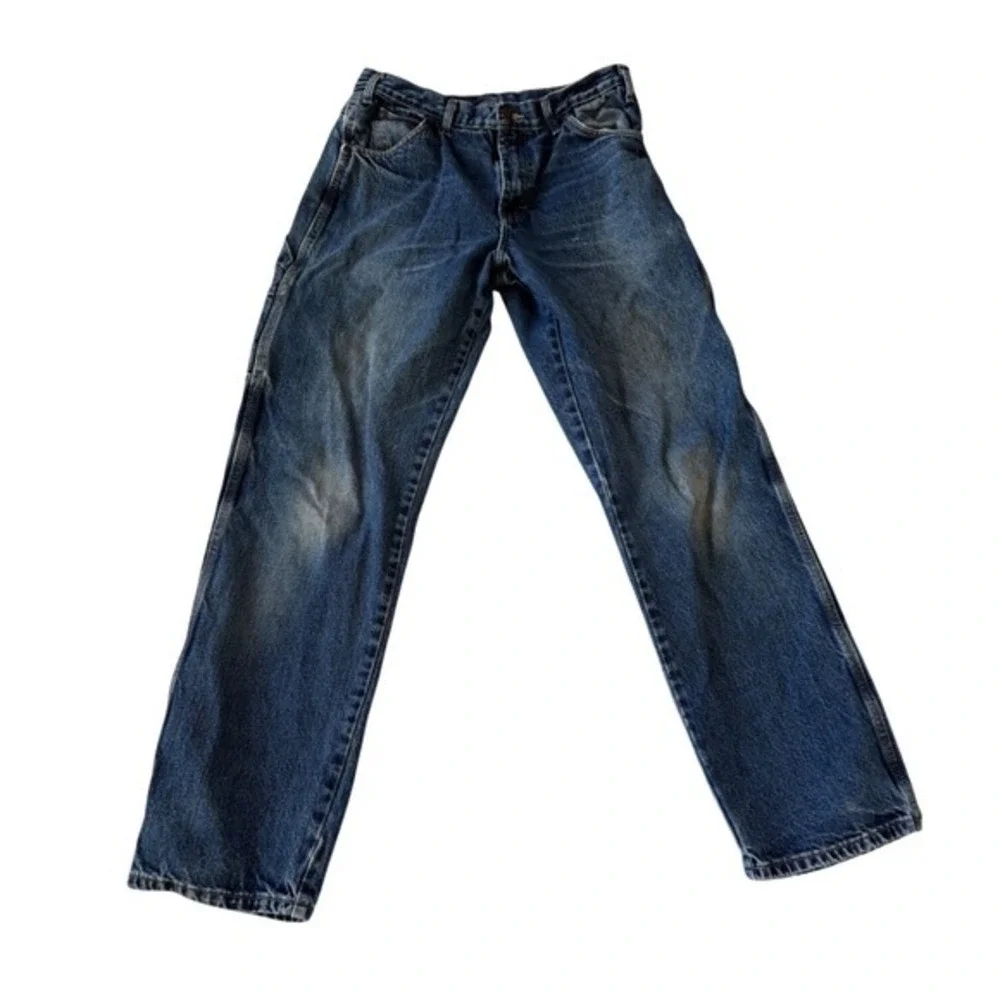 Dickies Men's Carpenter Jeans Blue Denim Workwear Utility Pants Made‎ in Mexico